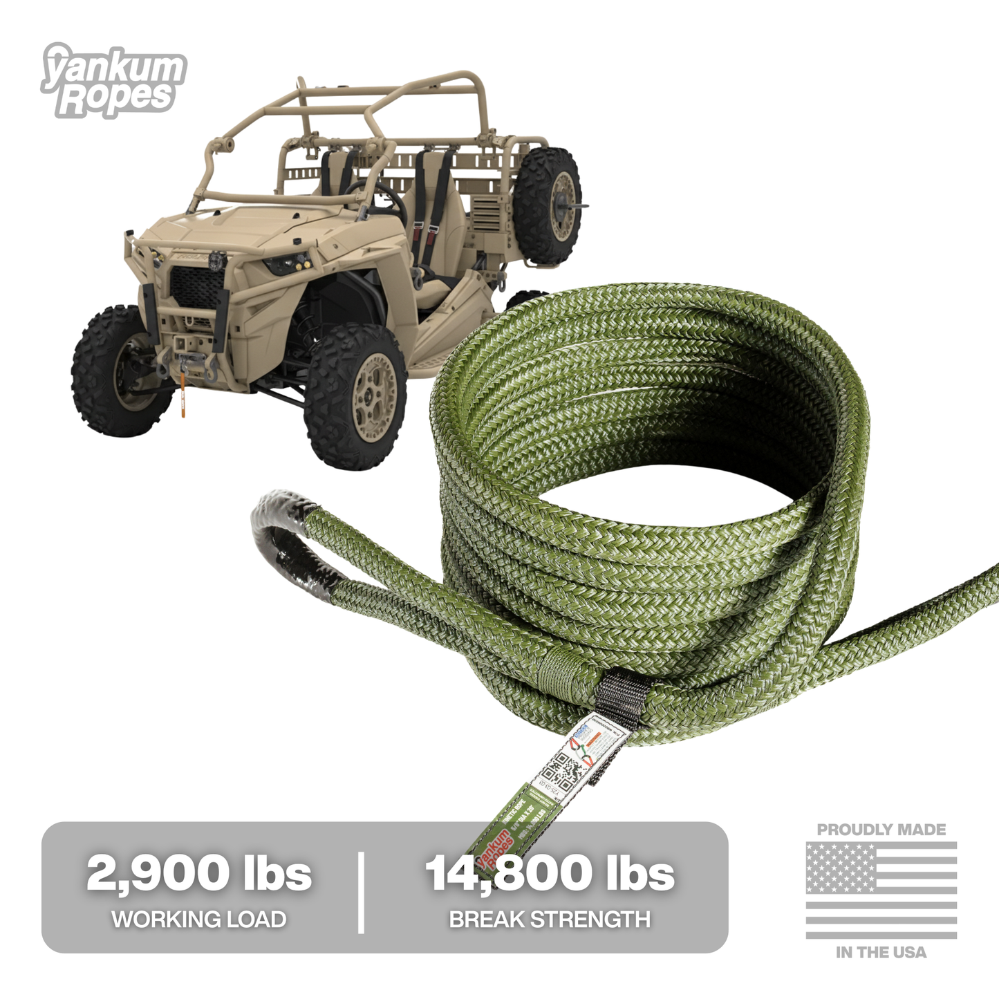 5/8” Kinetic Recovery Rope “Viper”